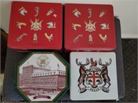 4 collectible hudson bay company tins