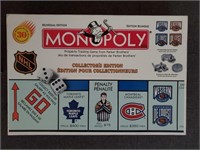 collectors edition nhl monopoly, never played with