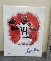 sealed autographed Khalil Tate picture with coa