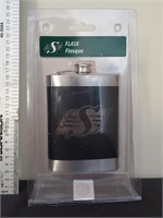 new Saskatchewan Roughriders flask