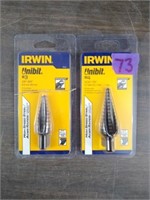 (2) Irwin Unibit Drill Bits; #3 & #4