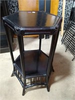 Bamboo flower stand,painted black