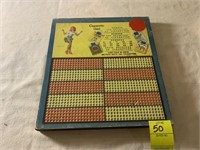 Vintage Gambling Punchboard