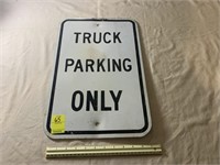 Truck Parking Only Sign