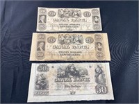 Rare Uncirculated Louisiana Canal Bank Notes