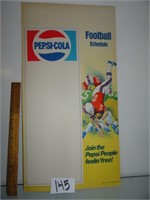 Vintage Pepsi Cola Football Advertisement