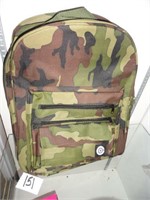 Camo book back pack