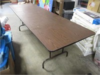 Wood and Metal Folding Table