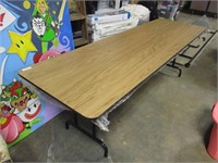 Wood and Metal Folding Table