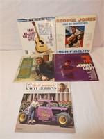 Group of 5 Country Classic Records