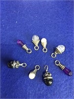 8 Silver Tone Charms