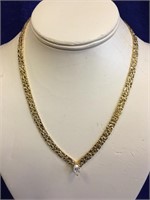 Goldtone Fashion CZ Stone Necklace