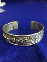 Silver cuff bracelet