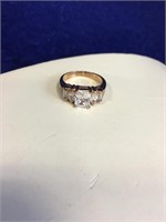 Rose Goldtone CZ Diamond Ring