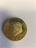 Donald J Trump 2020 24Kt Gold Plated