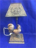 Ceramic & Metal Chicken Lamp