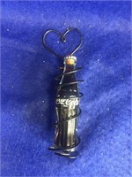 Mini Coca Cola Bottle & Metal Holder