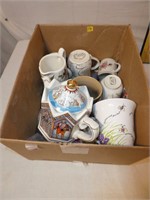 Misc. Box of Teapots/Cups