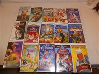 Package of 15 Disney Kids VHS Movies