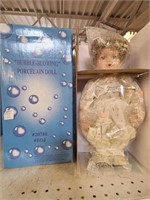 Bubble Blowing Porcelain Doll