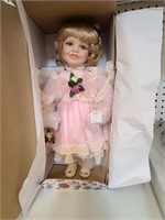 Doll with Wooden Display Case