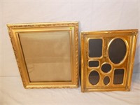 2 Gold  Color Picture Frames