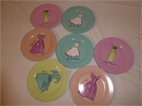 7 Decorative "Rosanna" Plates