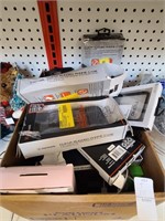 Box of cell phone accessories