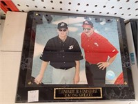 Earnhardt and Earnhardt Jr Plaque