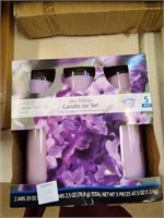 Lilac Breeze Candle Jar Set
