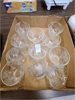 Box Lot of glass cups