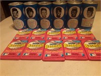 6 RC Cola Cans 10-DonRuss Trading Cards