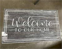 WELCOME TO OUR HOME DOORMAT