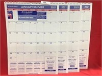 Monthly Calendar Planners 2021, 12" x 17", Lot/4