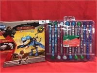 Deadly Nadder Dragon Building Set,121pc & Markers