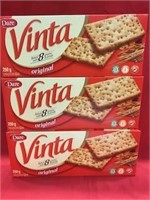 Crackers Vinta 'Dare', 250g x 3 Boxes,BB 09/21