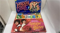1976 HAPPY DAYS &1977 LAVERNE & SHIRLEY BOARD GAME