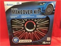 Wheel Covers/Makeover Kit , 15" 'Alpena', 4pc Set