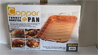 NEW COPPER TURKEY ROASTER PAN IN BOX