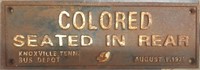 Black Americana cast iron sign