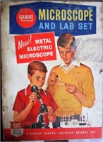 Old Microscope in Metal box