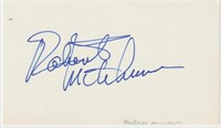 Robert Mitchum Autograph