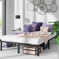 14 Inch Classic Metal Platform Bed Frame Twin