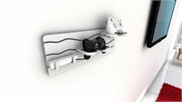 Gear Board Wave Wall Mount Game Holder, White