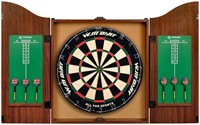 World Master 18" Bristle Dartboard and Cabinet Set