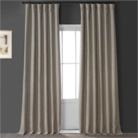Faux Linen Blackout Room Darkening Curtains(SET)