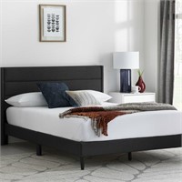 Scarlet Upholstered Low Profile Platform Bed Queen