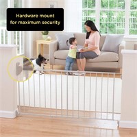 Safety 1st Wide and Sturdy Sliding Gate - Taupe We