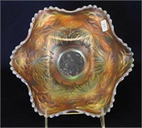 Carolina Dogwood ruffled bowl - peach opal