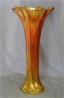 Morning Glory 16 1/2" funeral vase - marigold
